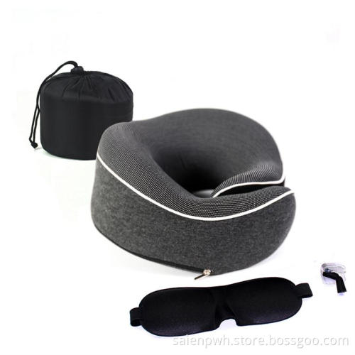 Office Nap Rest & Travel Foldable Memory Foam U Shaped car Neck Pillow